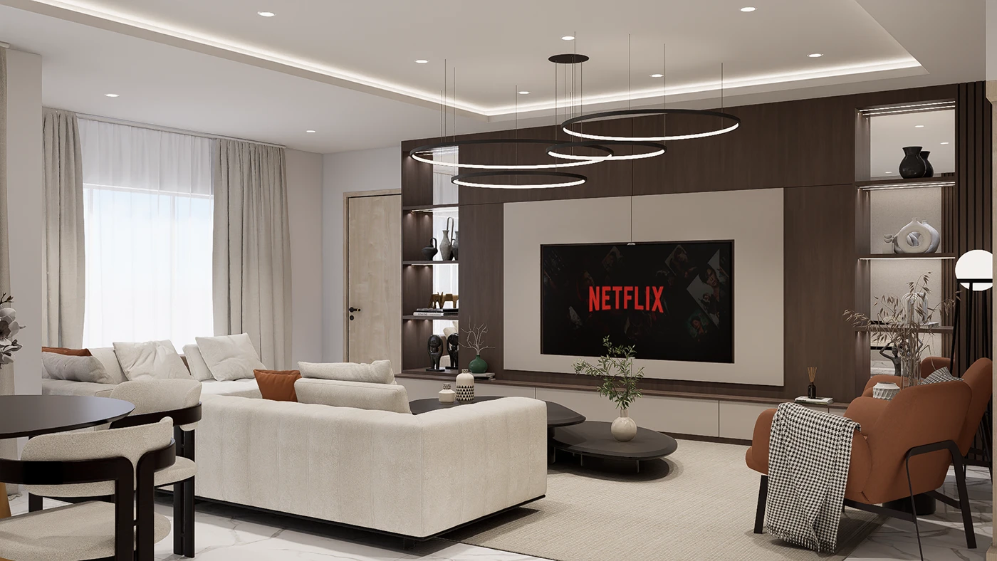 Elegant contemporary living room